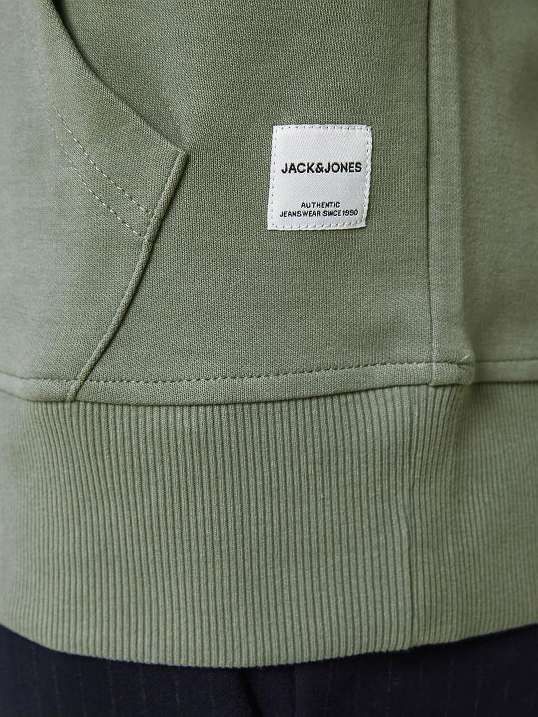 JACK & JONES Male Kapuzenpullover Einfarbig Kapuzenpullover XS Dusty Olive, XS Dusty Olive