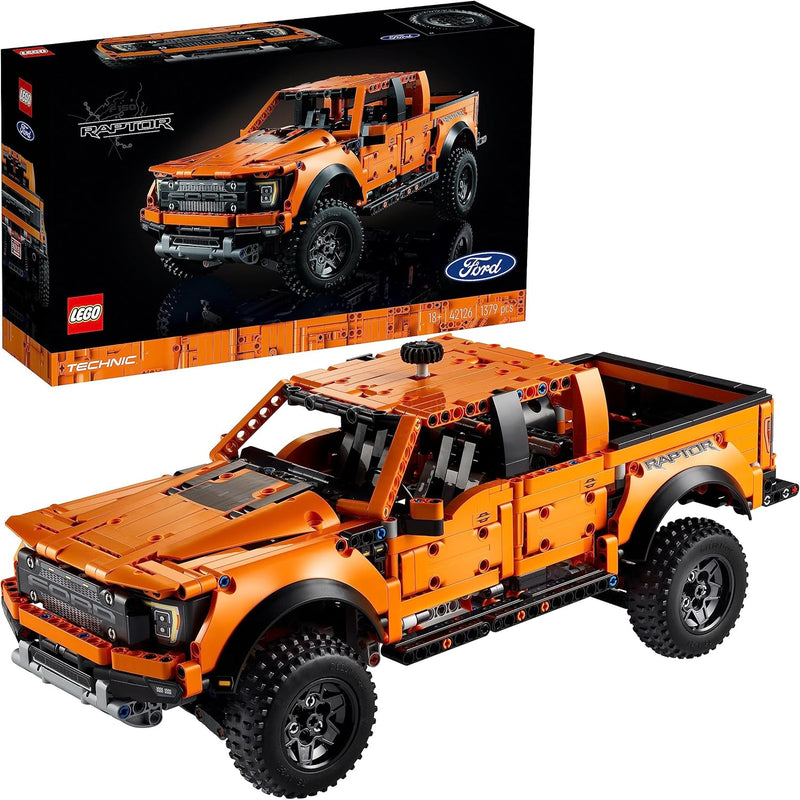 LEGO 42126 Technic Ford F-150 Raptor Pick-Up-Truck, Modellauto für Erwachsene, Exklusives Sammlermod