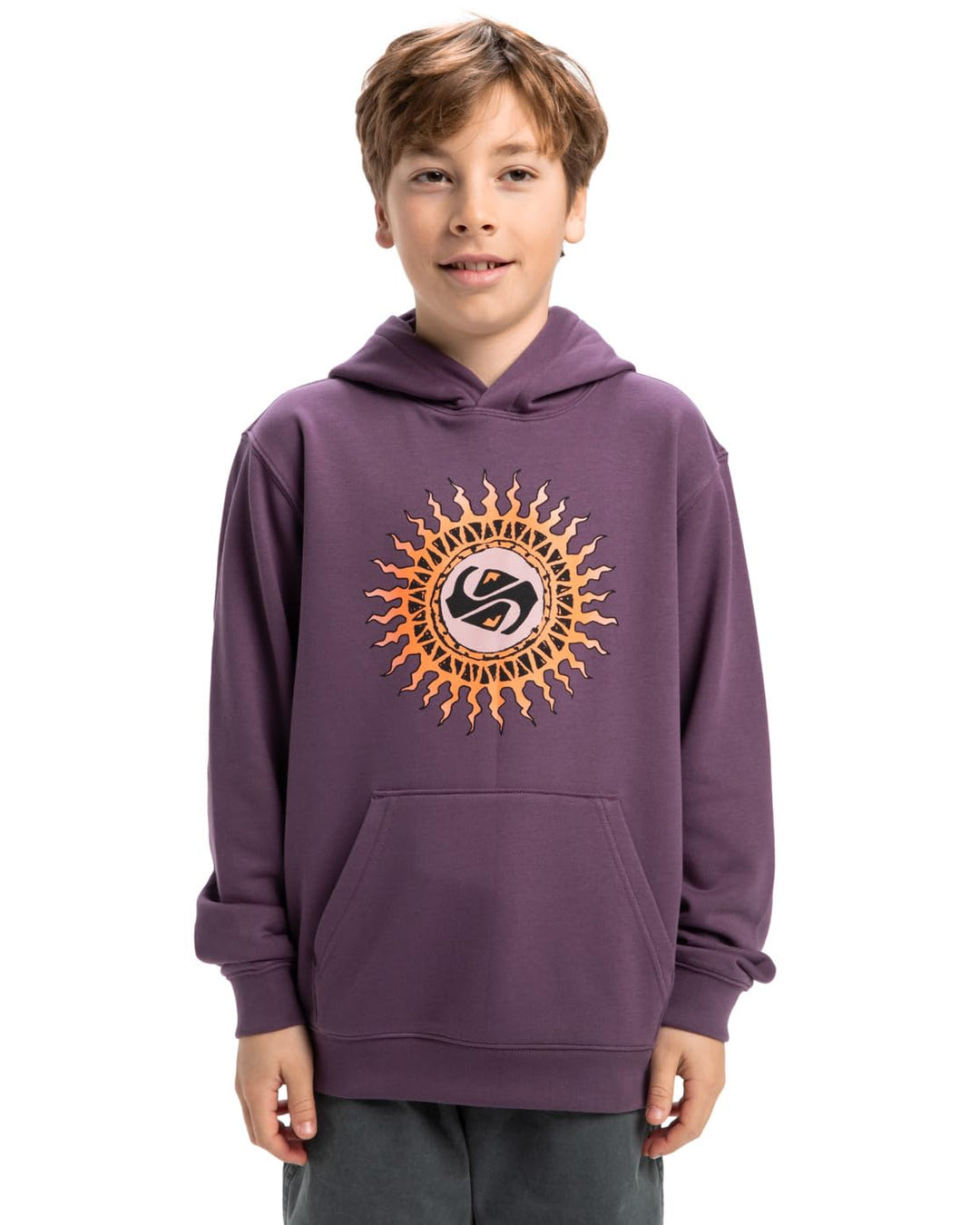 Quiksilver Jungen Graphic Hoodie Youth Pullover (1er Pack) 10 Jahre Vintage Violet, 10 Jahre Vintage
