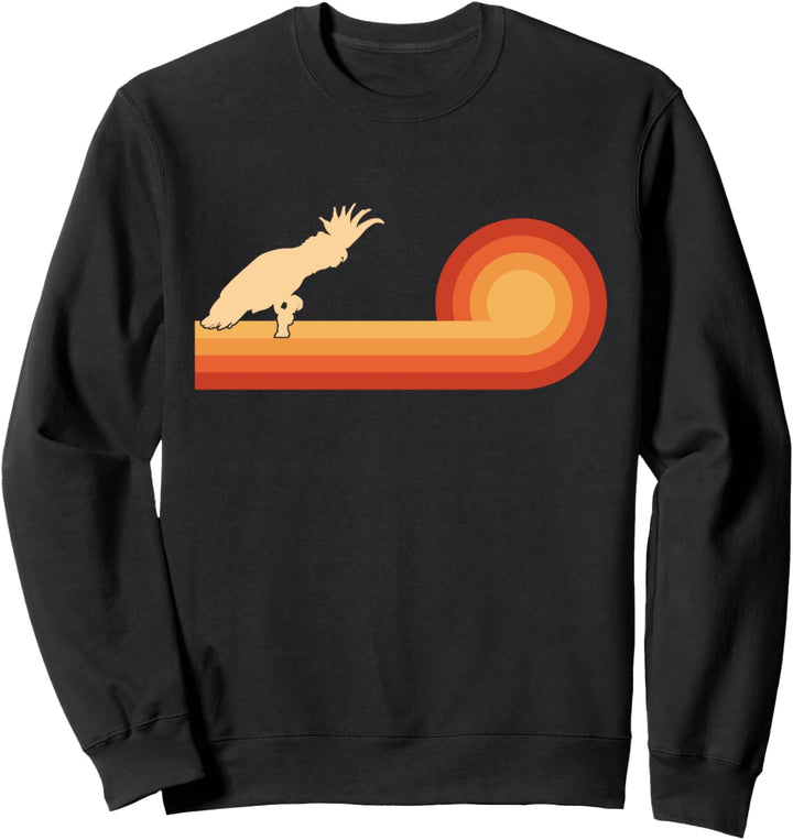Retro Cockatoo Shirt Women Bird Lover Gifts Women Parrot Sweatshirt