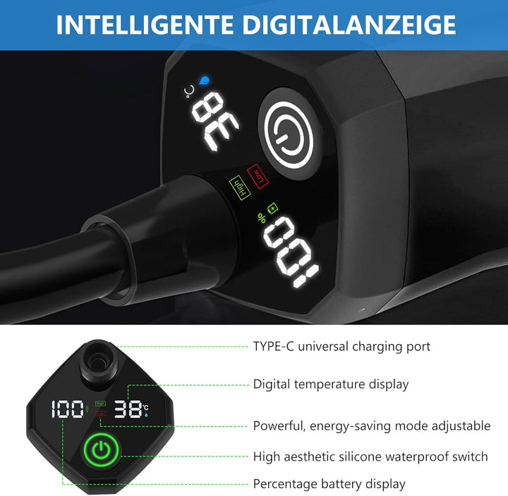 20L Upgrade Tragbare Campingdusche, Campingdusche Tragbare, Schwarze Aussendusche Elektrische Aussen