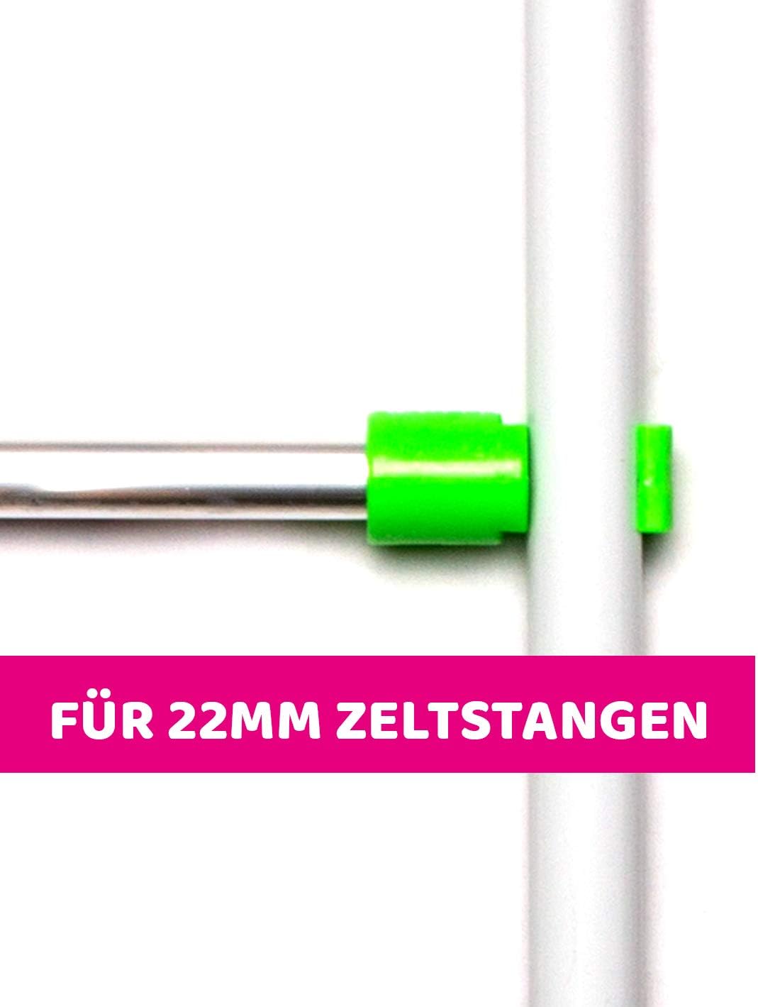 growber - Fixture Poles Für 22mm Zeltstangen - Stangen Set für Growbox und Growzelt