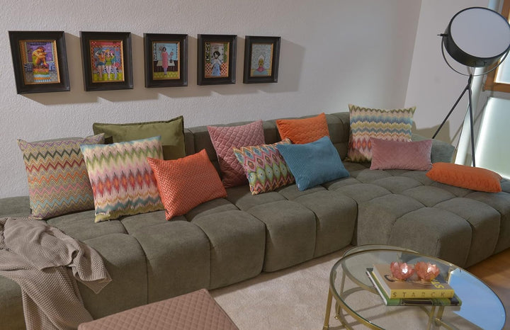 H.O.C.K.Belma Kissen 60x40cm multicolour boho