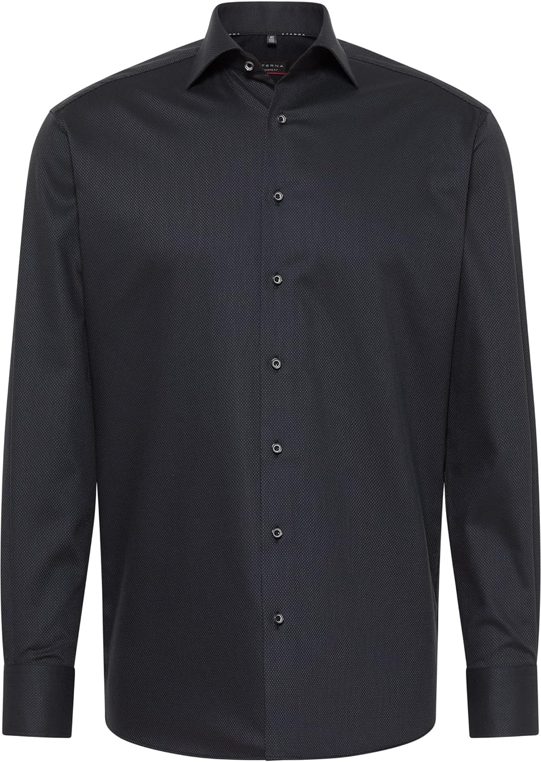 eterna Herren Strukturhemd im Dobbydesign MODERN FIT 1/1 Graphit 41_H_1/1