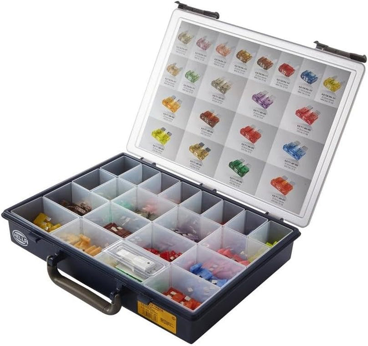 HELLA - Sicherungssatz - ATO(2A-40A)/MINI(2A-30A) - 10/15/2/20/25/3/30/4/40/5/7.5A - Set - 8JS 009 2