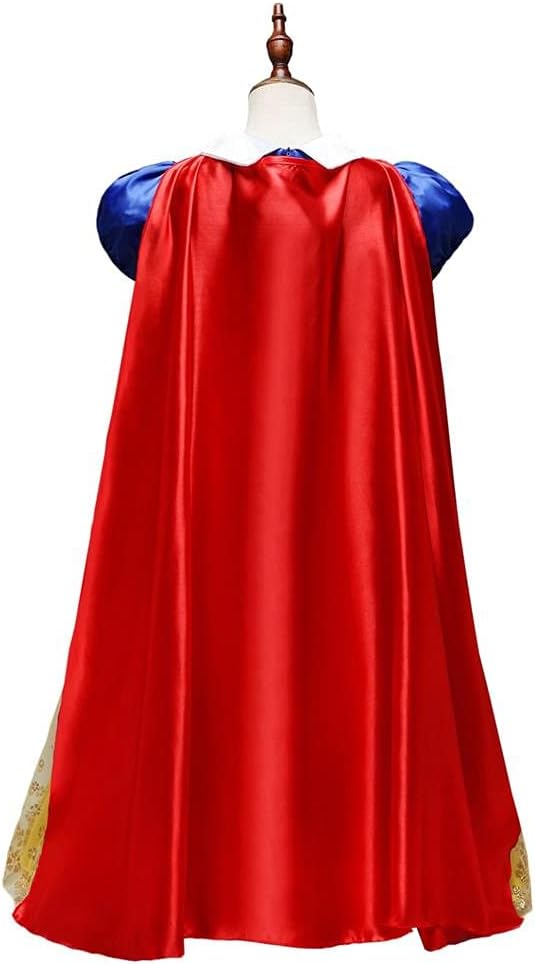 Lito Angels Prinzessin Schneewittchen Kostüm Kleid für Kinder Mädchen, Halloween Prinzessinenkleid K