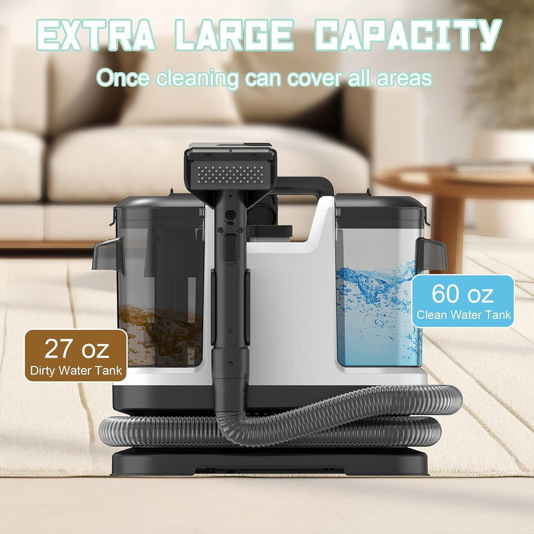 Waschsauger Teppichreiniger, 12Kpa Nasssauger Polsterreiniger, Fleckenreiniger für Teppich, Sofa, Vo