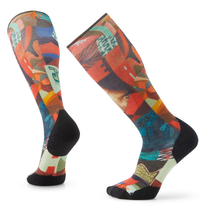 Smartwool Targeted Cushion Mosaic Snowball OTC - Unisex Skisocken mit Print - Multi Color XL Verschi