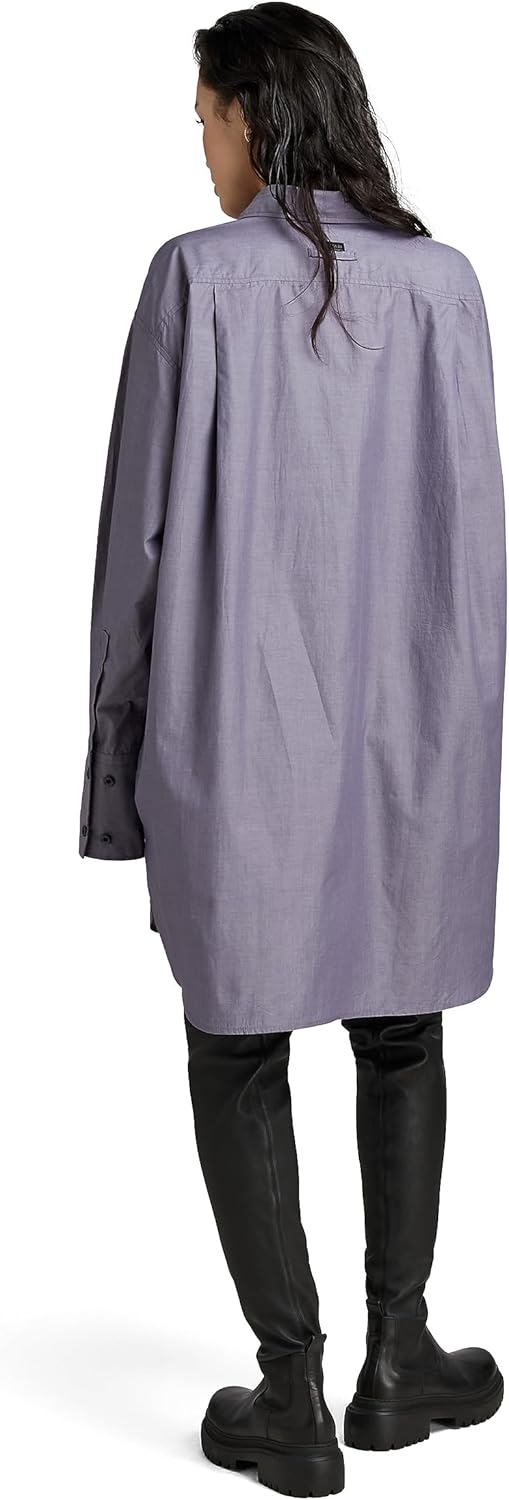 G-STAR RAW Damen Oversized Bf Long Sleeve Shirts M Purpur (Dk Grape D23582-c894-800), M Purpur (Dk G