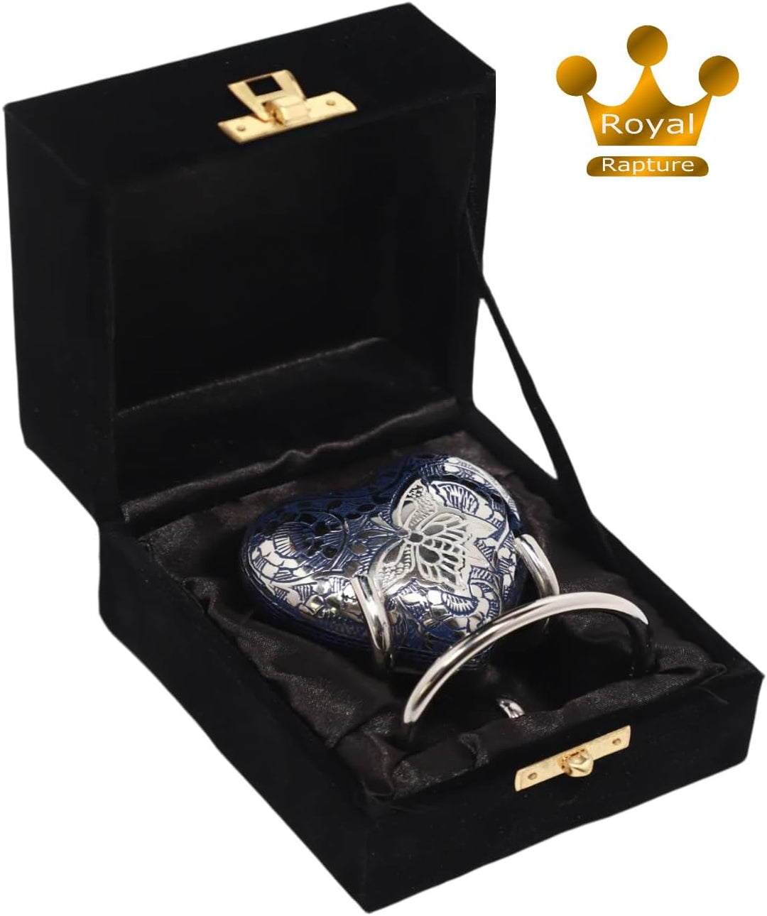 Royal Rapture Urn for Ashes Funeral Memorial Cremation Keepsake Love Urns Decorative Brass Heart wit
