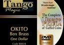 Okito Coin Box (BRASS w/DVD)(B0028) One Dollar by Tango Magic - Trick