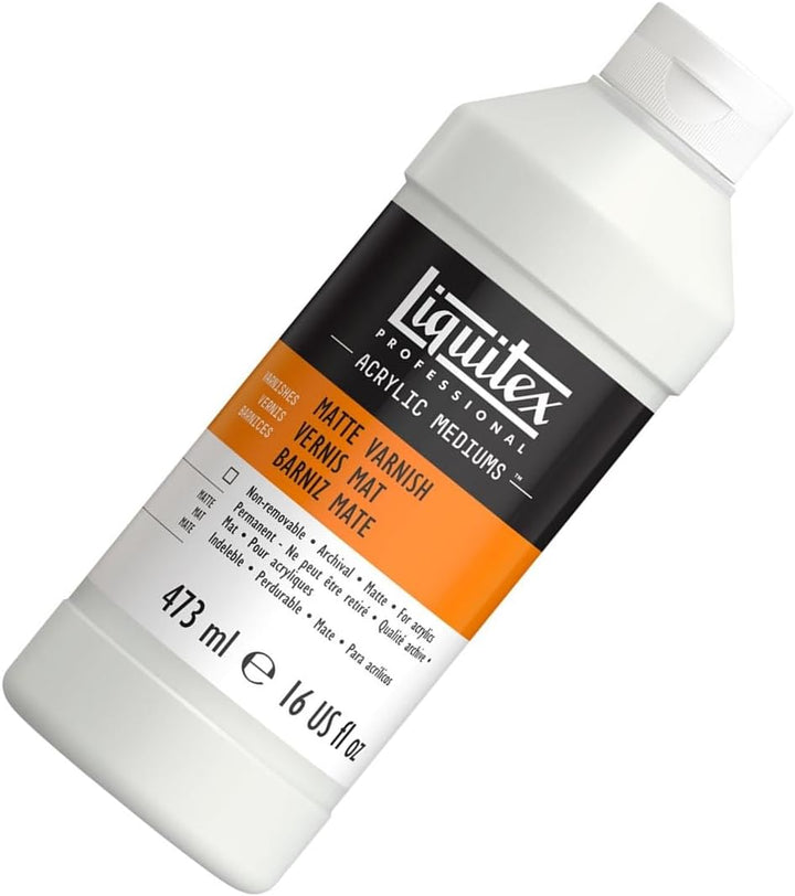 Liquitex 5216 Professional matter Firnis, Schlussfirnis für Acrylfarben - seidenmatte Oberfläche, ni