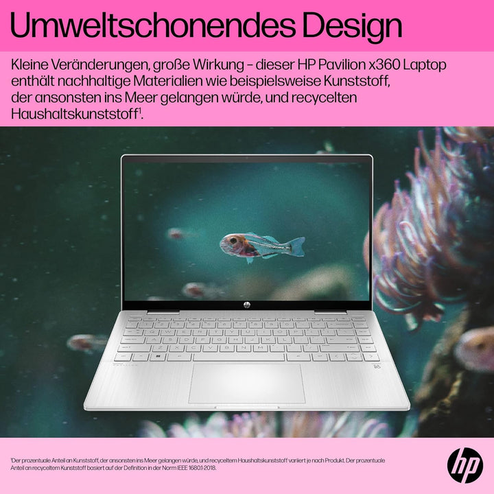 HP Pavilion x360 2-in-1 Laptop | 14" FDH Touchdisplay | Intel Core i5-1335U | 16 GB DDR4 RAM | 512 G