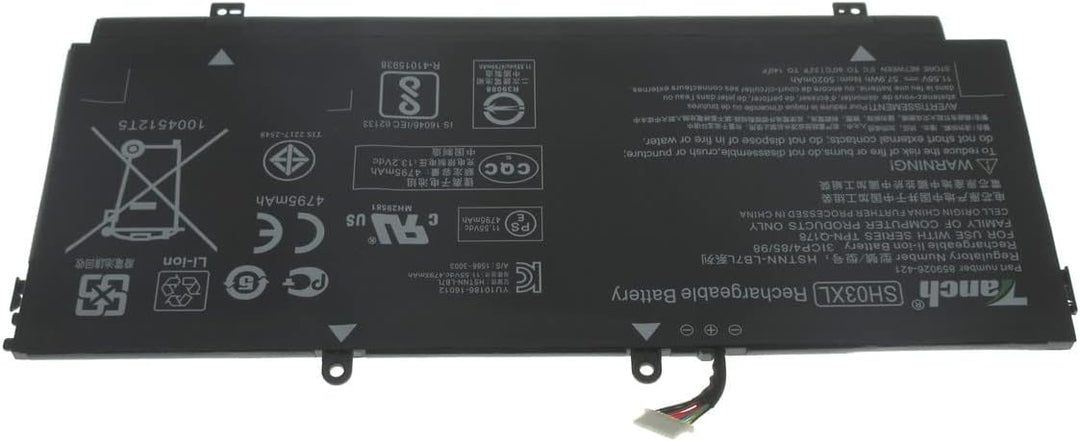 Laptop-Akku SH03XL SH03057XL HSTNN-LB7L 859356-855 859026-421 für HP Spectre x360 13-ac012ng 13-ac01