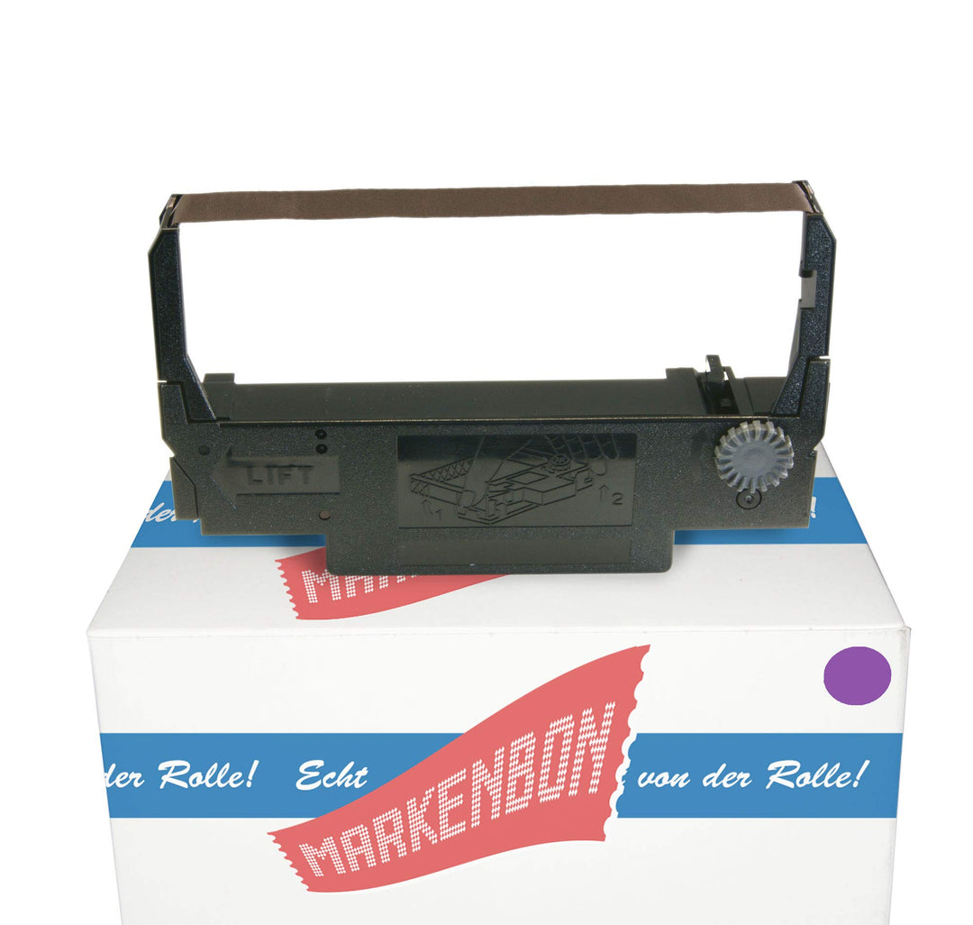 Farbbandkassette passend für Schultes FD 2 [violett] markenbon ERC30P Gruppe 655 (1 Karton mit 5 Stü