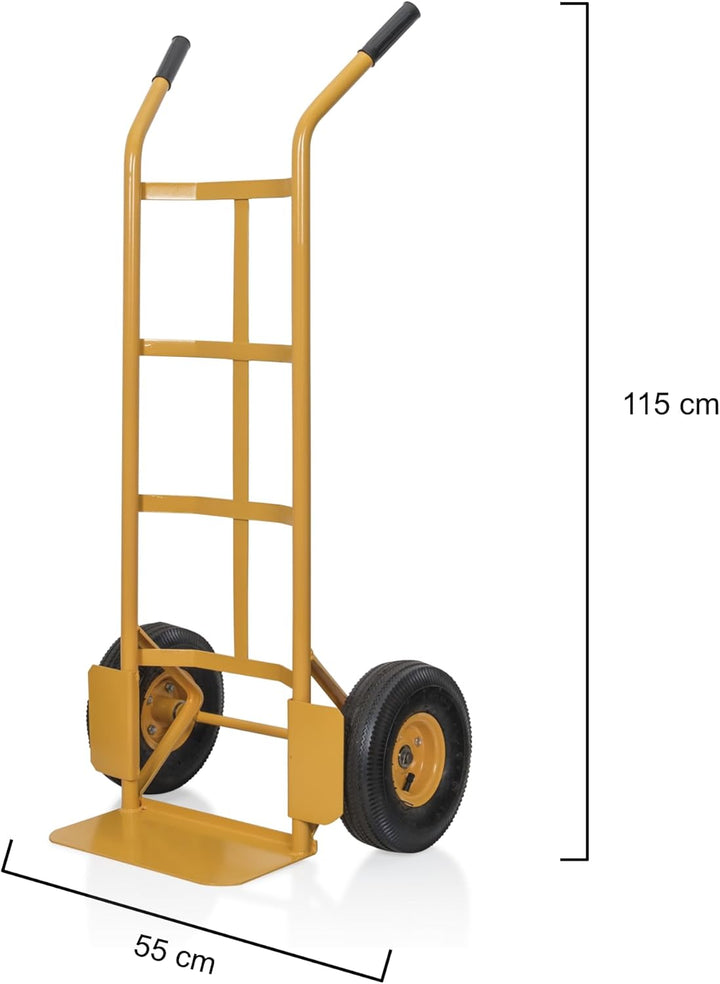 VITO Sackkarre 200 kg Luftbereifung | Stahlrahmen | Transportkarre Staplerkarre Transportwagen, Stah