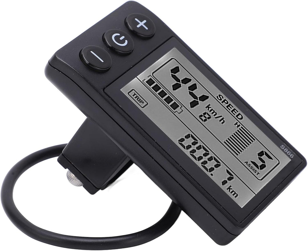 VBESTLIFE Elektrisches Fahrrad-LCD-Display, 24 V 36 V 48 V Bedienfeld LCD-GrossBild-FahrradmessgeräT