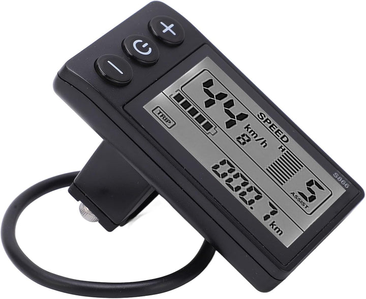 VBESTLIFE Elektrisches Fahrrad-LCD-Display, 24 V 36 V 48 V Bedienfeld LCD-GrossBild-FahrradmessgeräT