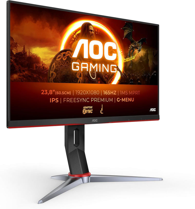 AOC Gaming 24G2ZE 60 cm (23,8 Zoll) Monitor (FHD, HDMI, DisplayPort, FreeSync, 0,5 ms Reaktionszeit