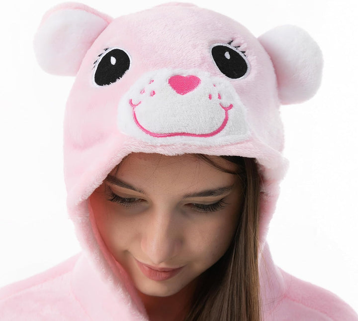 Katara 1744 Glücksbärchis Onesie Regenbogen-Kostüm, Tiere, Party, Karnevals-Kostüm in Pink, Verkleid