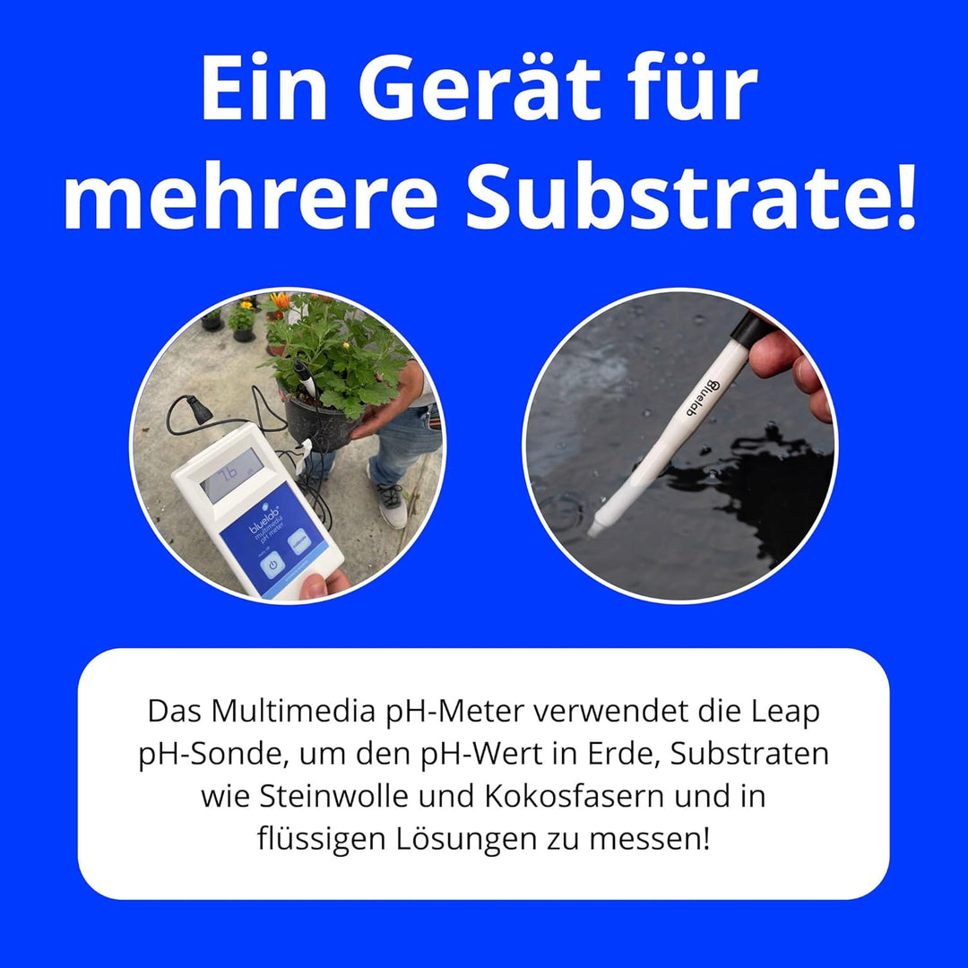 Multimedia pH Messgerät mit BNC Elektrode Bluelab (Multimedia pH Meter)