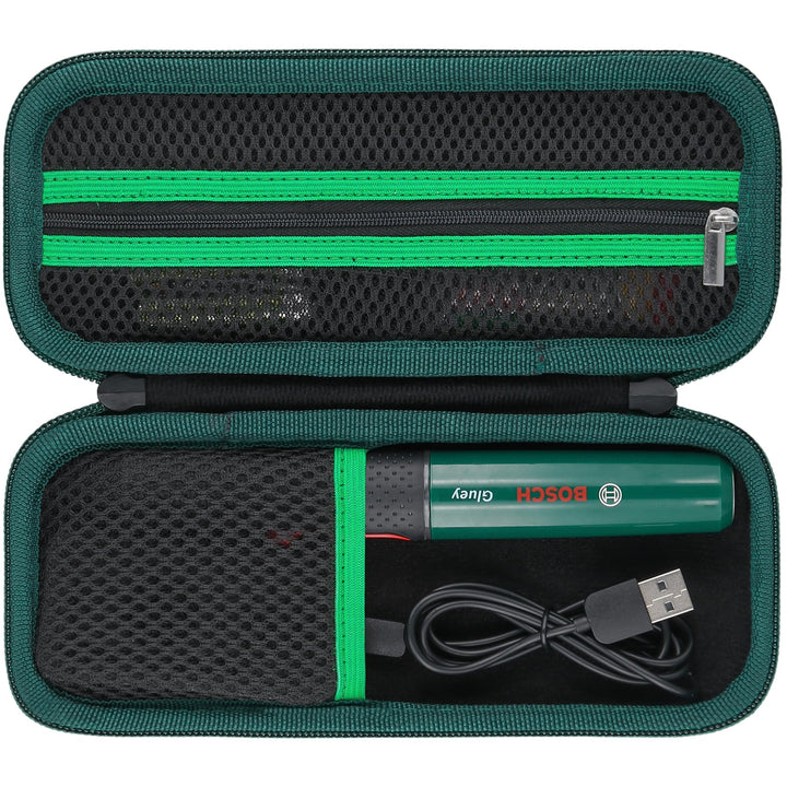 co2CREA Hart Tragbare Schutzhülle Etui Tasche für Bosch Akku Heissklebestift Gluey, Tragetasche komp