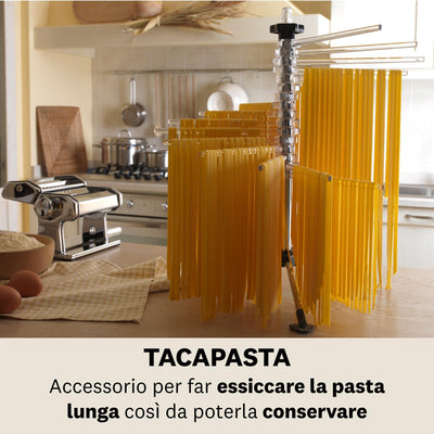 Marcato TP-NEU Tacapasta Platzsparender Teigtrockner, Kunststoff, Transparent, Transparent