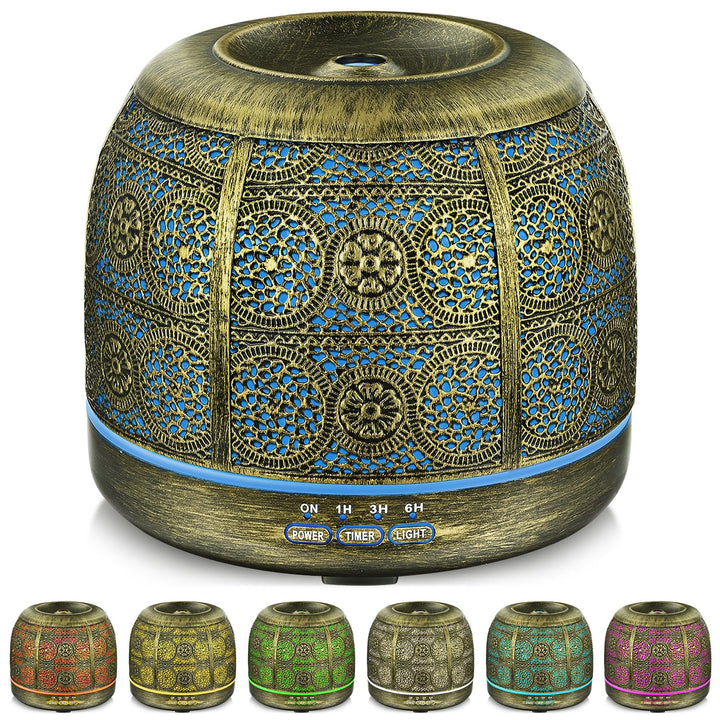 SALKING Aktualisierte Version Aroma Diffuser, 500ml Metall Aromatherapie Diffusor für ätherische Öle