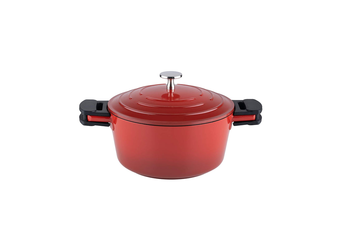 Kelomat, 3420-385, Schmortopf INDUKTION KERAMIKA RED; mit Deckel, Durchmesser 20cm, Inhalt 2,7 Liter