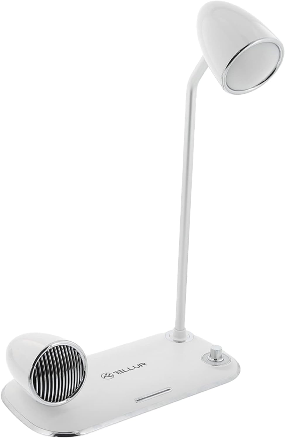 TELLUR Nostalgia Kabelloses Ladegerät, 15 W Leistung, Bluetooth-Lautsprecher 5 W, Schreibtischlampe