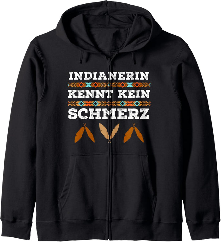 Indianerin Kostüm Für Deine Karneval Party Kapuzenjacke