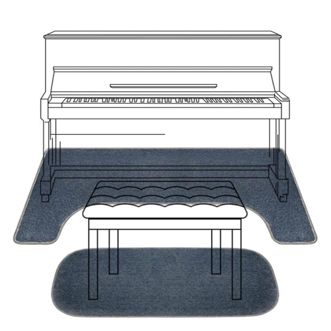 PPGE HOME Schalldammung Teppich Klavier, Klavier Schalldämmung Matte, Boden Schallschutz Teppich Sch