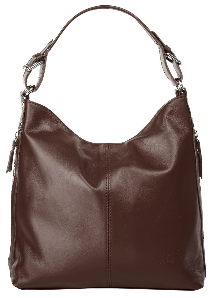 Samantha Look Handtasche Echt Leder Damen | Made in Italy, elegante Schultertasche, Umhängetasche au