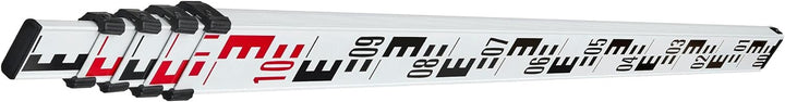 Stanley Teleskopnivellierlatte, Aluminium, AR51 (5m Länge in 5 Segmenten, cm/mm Einteilung) 1-77-161