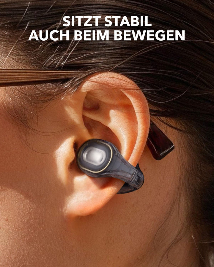 soundcore C30i by Anker, Open-Ear Earbuds, Clip On Kopfhörer, Leichtes Design, Stabiler Halt, Abnehm