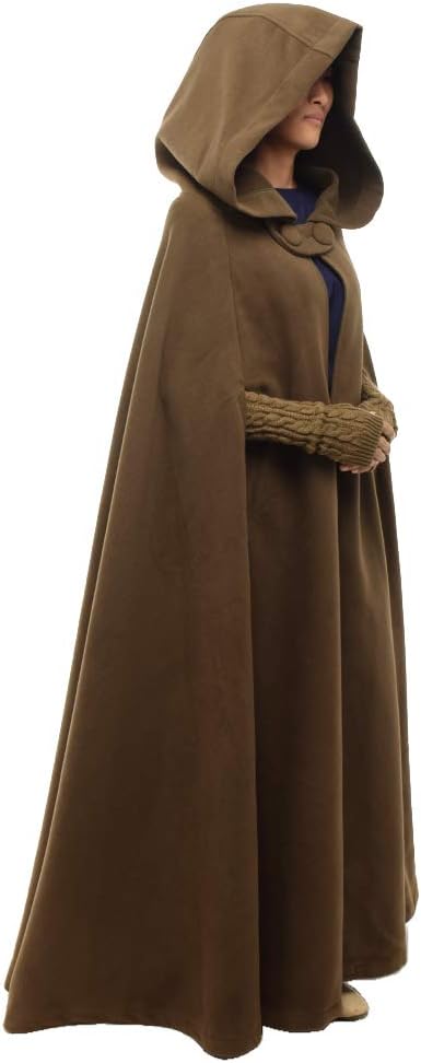 GRACEART Mittelalterliche Unisex Vampir Umhang Gothic Cosplay Kostüm, Robe mit Kapuze Cape Mantel Um