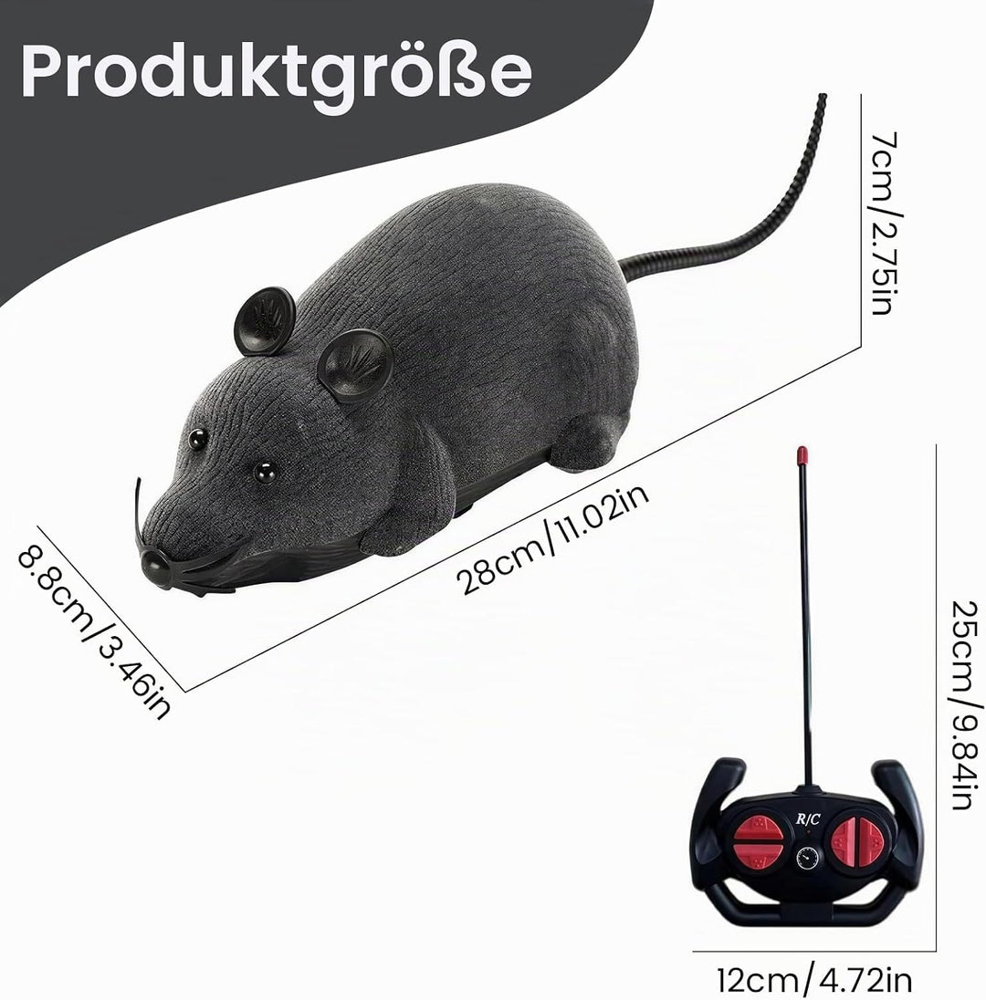 Katzenspielzeug Maus Elektrisch, Elektrisches Katzenspielzeug, Ferngesteuerte Maus für Katzen, Reali