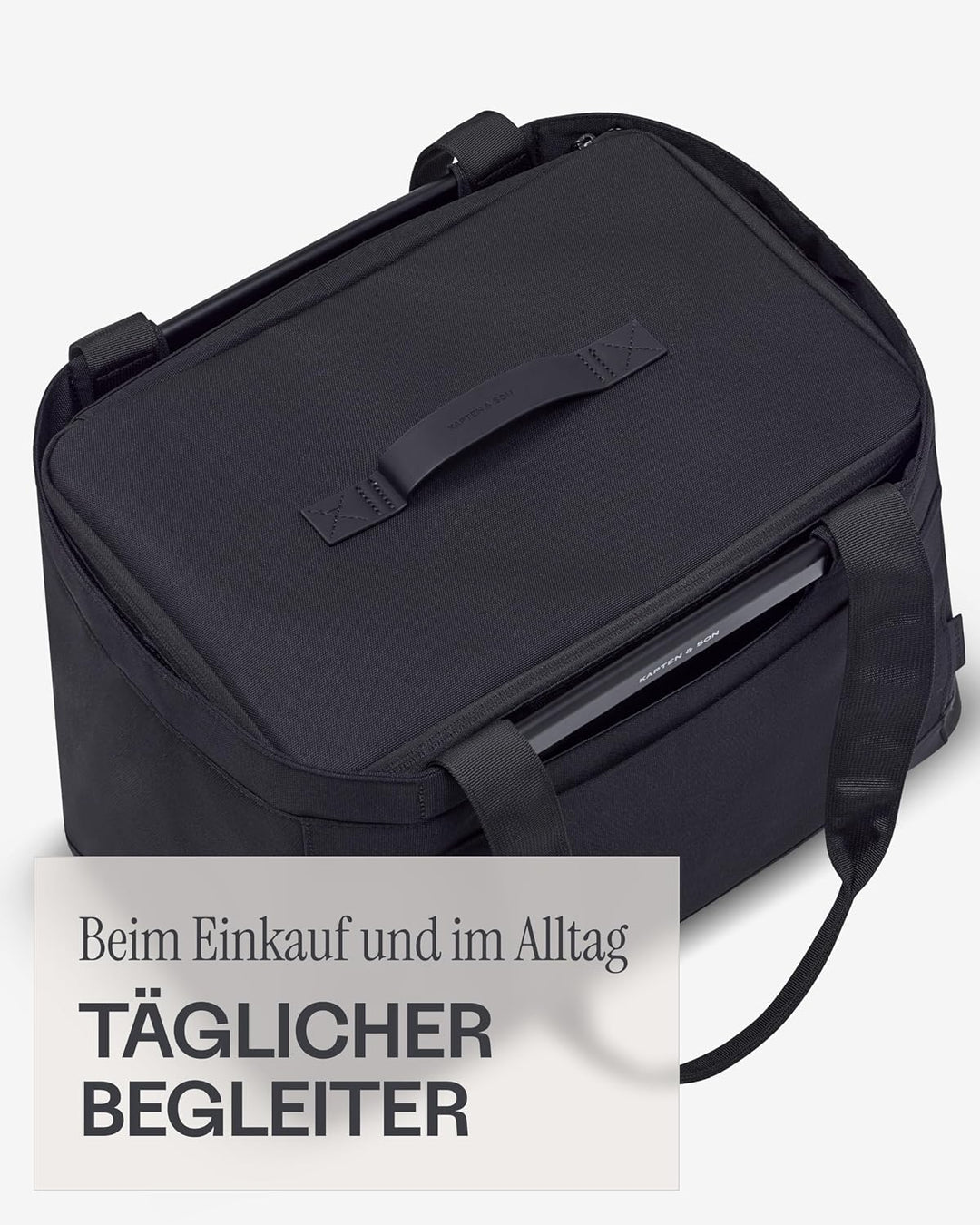 Kapten & Son Vaasa Cooling Inlay Large Schwarz | 25L Thermotasche aus recyceltem PET für Shopping Ba
