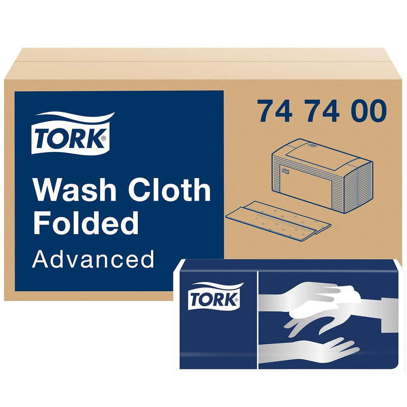 Tork 747400 Waschtuch Advanced 4-lagig / weiche Pflegetücher für die Pflege von Patienten / strapazi