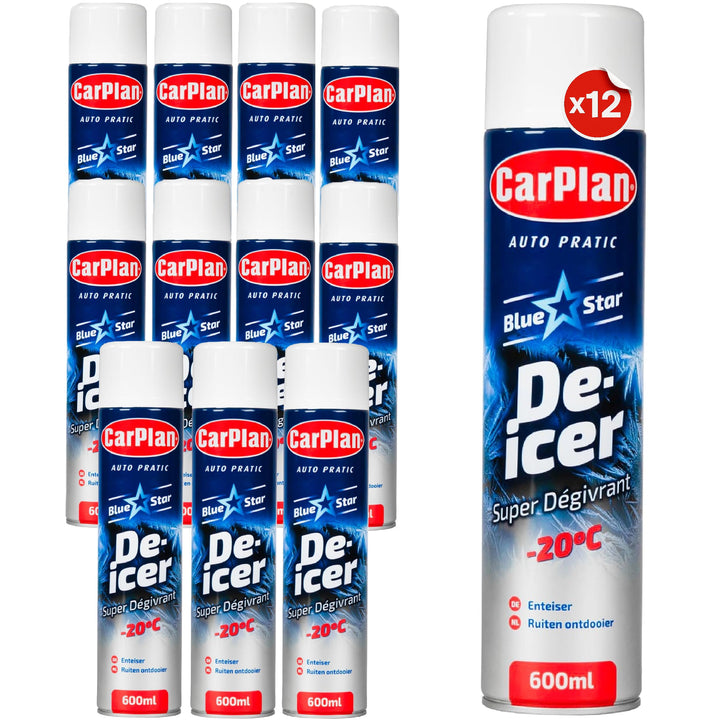 Trigger Enteiser CarPlan, Blue Star Enteisungs-Aerosol, 600 ml (Packung mit 12 Stück) Pack of 12 Aer