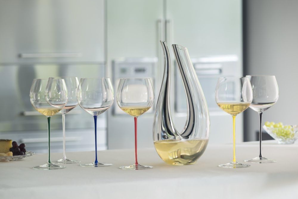 Riedel Fatto A Mano Old World Weinglas im Eichenfass gereifter Chardonnay (Oaked Chardonnay) gelb, i
