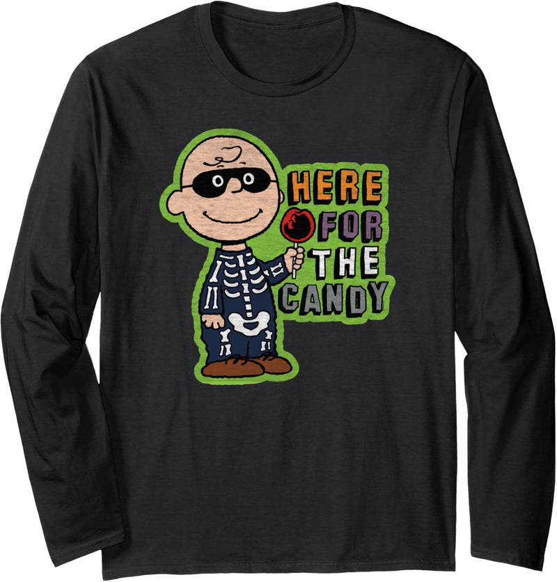 Peanuts Halloween Charlie hier für die Süssigkeit Langarmshirt