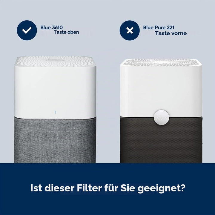 BLUEAIR Blue Pure 3610 Original-Ersatzfilter, Partikel und Aktivkohle, passend für Blue Pure 3610 Lu