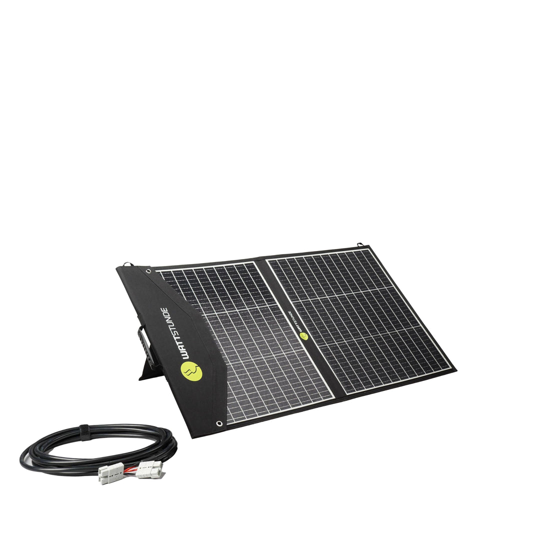 WATTSTUNDE SOLA Ease 100W SunFolder Solartasche - Mobiles 12V Outdoor Solarpanel - faltbares Solarmo