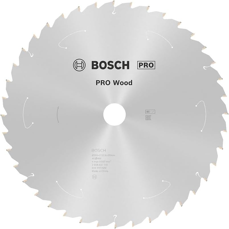 Bosch Professional 1x Kreissägeblatt Standard for Wood (Holz, Sägeblatt Ø 305 x 30 x 2,2 mm, 40 Zähn