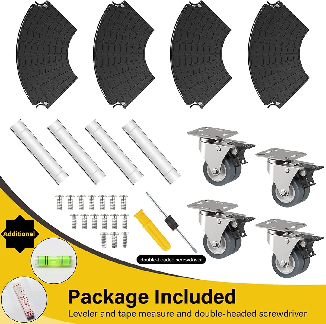 WELDUN Pflanzenroller Aussenbereich Rollbrett 40-54CM Pflanzen Pflanzenregal 200KG Tragkraft Pflanze
