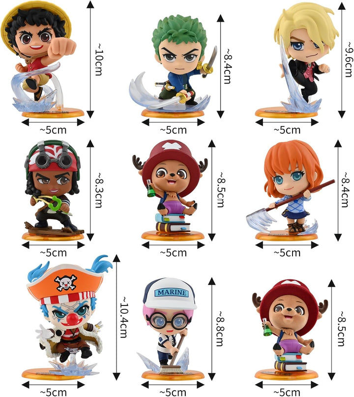 Yume 15692 - One Piece Cosbi Collection, Blind Box mit 1 von 9 Mini Figuren, Sammelfigur mit Sammelk