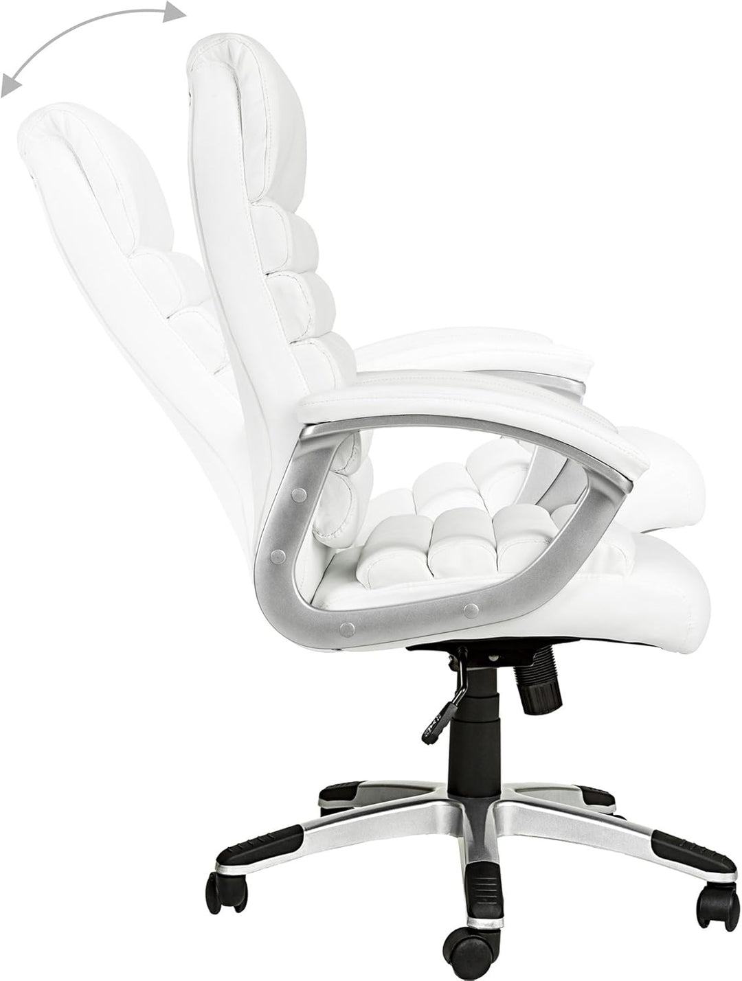tectake® Design Bürostuhl, Schreibtischstuhl, stufenlos höhenverstellbarer Chefsessel, Arbeitsstuhl,