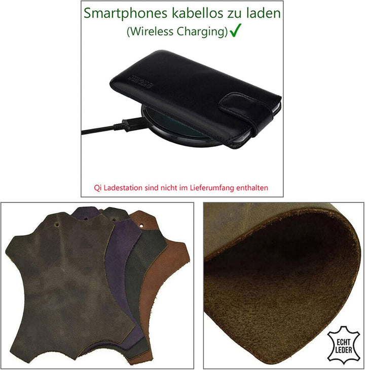 Suncase Etui Tasche kompatibel mit iPhone 16 Pro Max (6,9 Zoll) Hülle mit ZUSÄTZLICHER Case/Schale/B