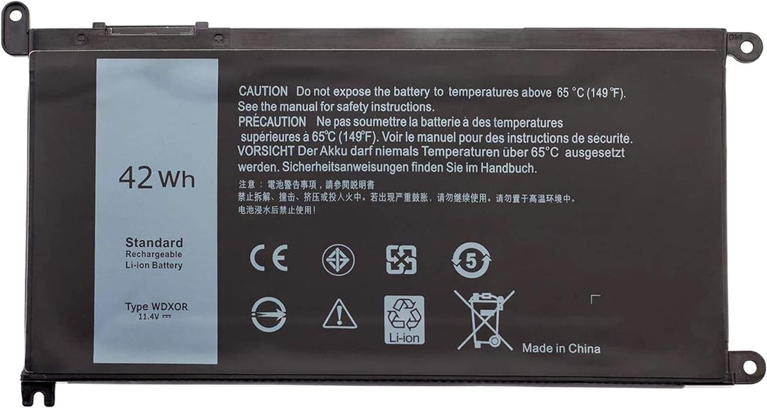 11.4V 42Wh Laptop Akku WDX0R WDXOR für Dell Inspiron 13 5368, 5378, 7368, 7378, Inspiron 15 5568 756